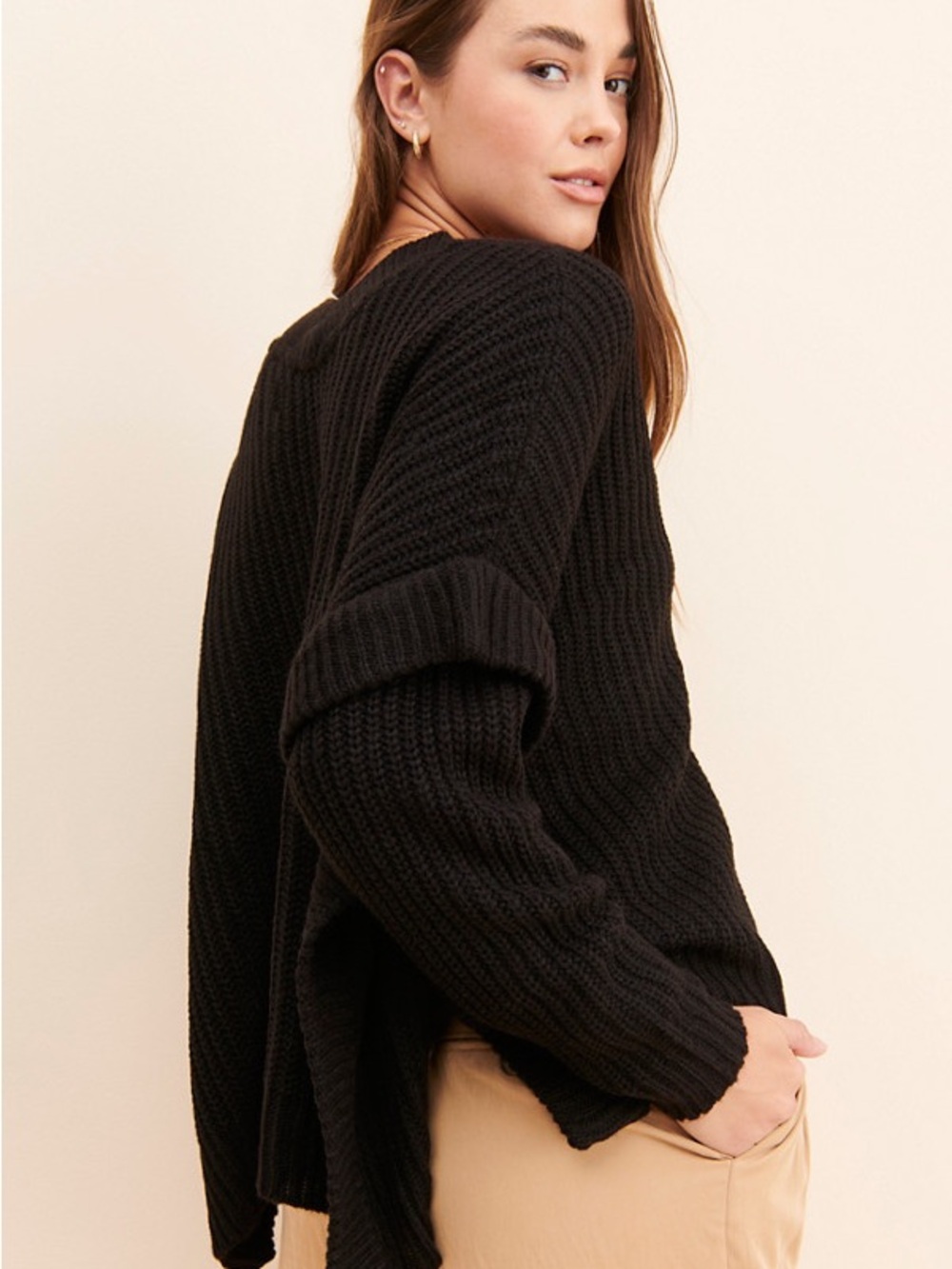 RD Style Oversized Ribbed Cardigan - Picture 2 of 5